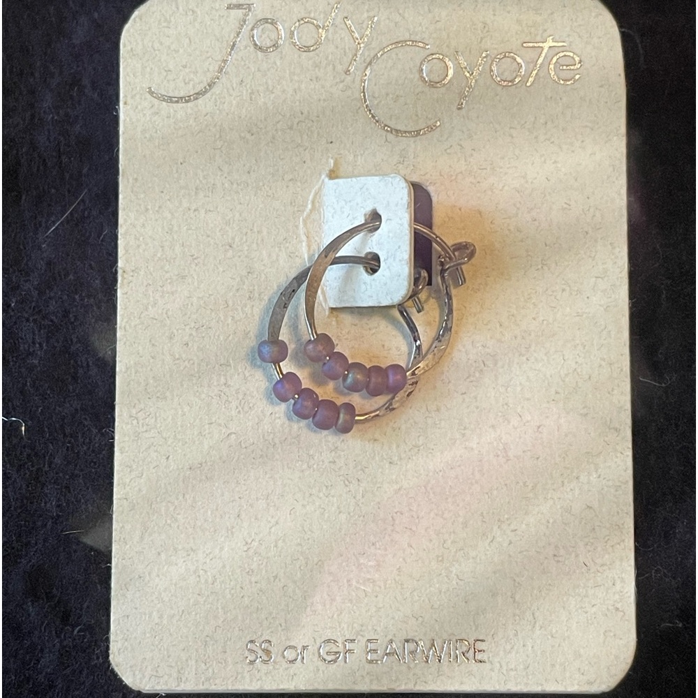 Jody Coyote Hoop Earrings